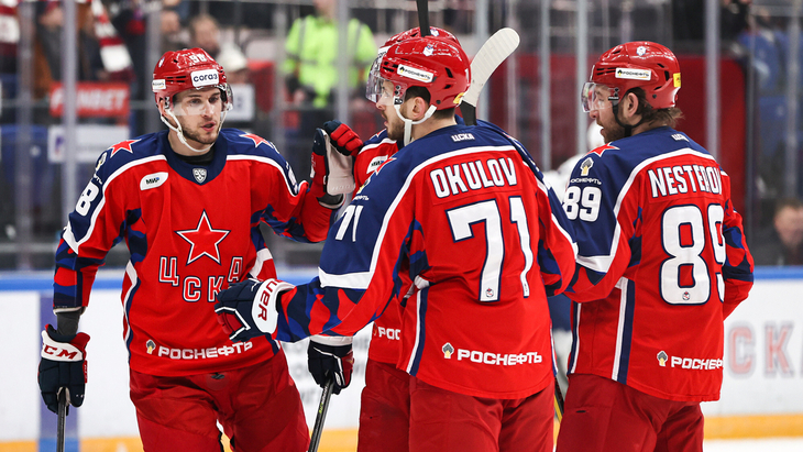 ЦСКА в матче с «Барысом»