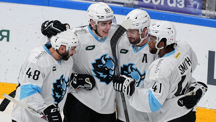 «Динамо» Минск в матче с «Ак Барсом»