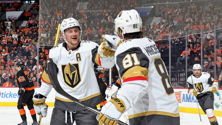 «Вегас» в матче с «Филадельфией»