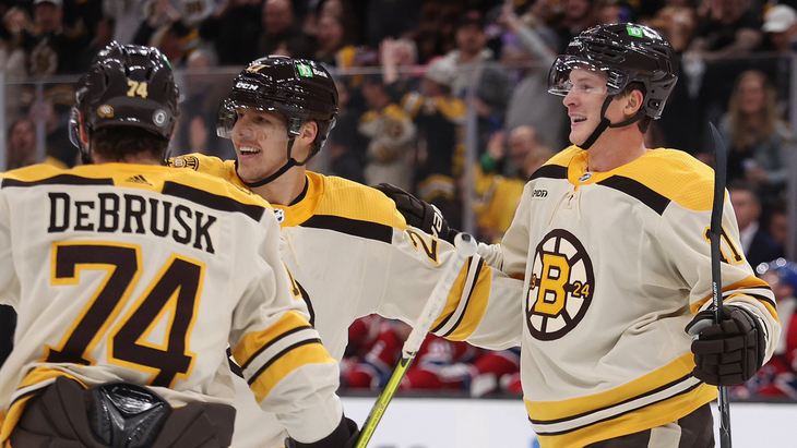 «Бостон» в матче с «Монреалем»