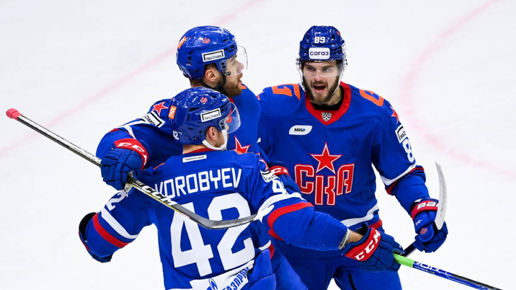 СКА в матче с «Динамо»