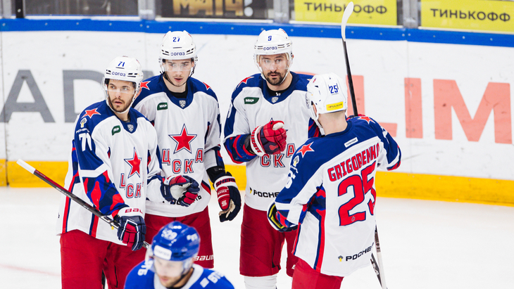 ЦСКА в матче с московским «Динамо»