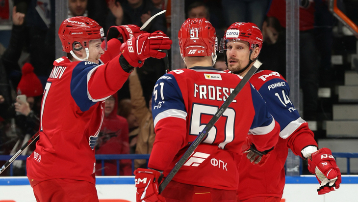 «Локомотив» в матче с «Динамо»