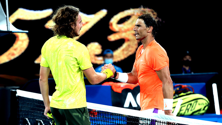 Стефанос Циципас и Рафаэль Надаль