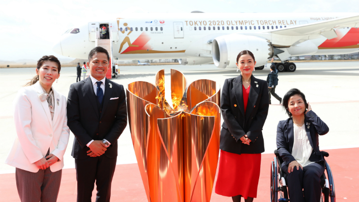 Олимпийский огонь в Токио